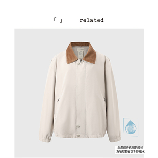 有关related 美式 复古工装 外套女春秋宽松休闲情侣夹克 小水滴