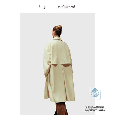 cleanfit英伦风衣中长款大衣