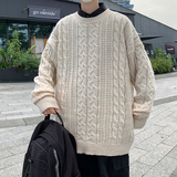 高质量！秋冬季新款圆领提花毛衣男加厚线针织衫毛衣潮MY2235p50，男装针织衫/毛衣，电商D315