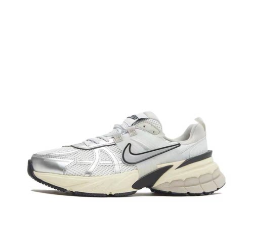 Nike V2K  时尚亮色舒适透气 低帮 休闲城市通勤跑步鞋 女款 白银