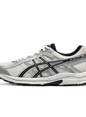【攀登】 Asics 跑步鞋 白色 四季通用 低帮 男 圆头 系带 平跟