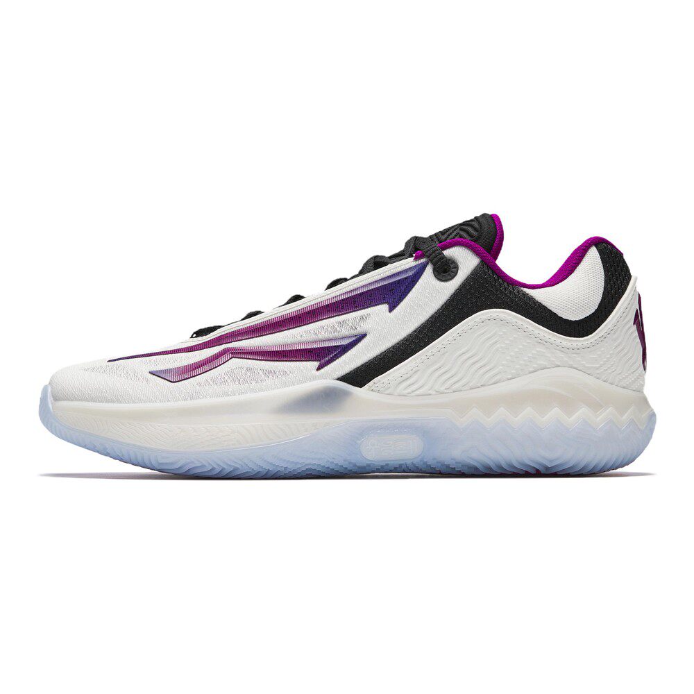 【攀登】 安踏 篮球鞋 白色 织物 低帮 厚底 男 减震防滑耐磨