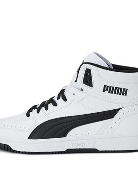 PUMA 篮球鞋 高帮 实战 男女通用 平跟 白色 四季通用 圆头