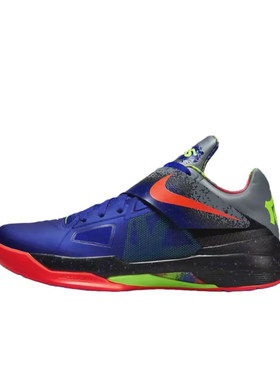 Nike KD 4 时尚百搭 低帮 篮球鞋 男女同款 蓝红
