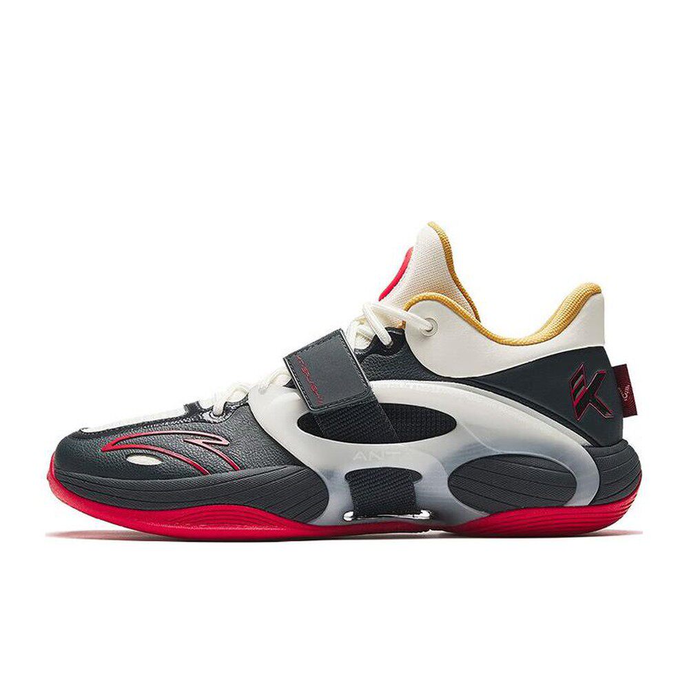 安踏 篮球鞋 稳定型弹跳型 实战 男 黑色 白色 四季通用 平跟