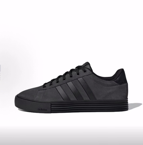 adidas Daily 4.0 合成革 时尚 薄底 低帮 板鞋 男女同款 黑色