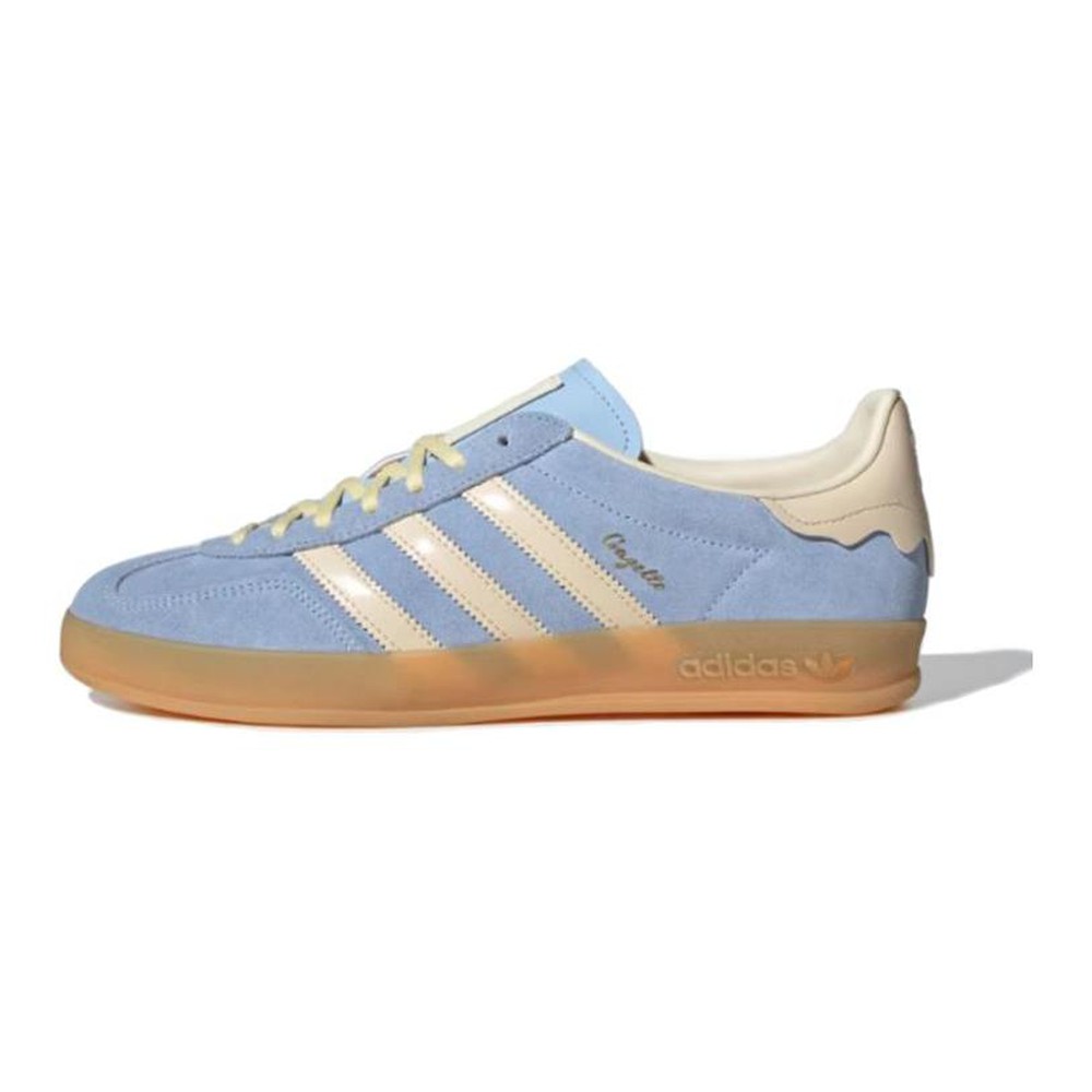 adidas originals 板鞋 男女通用 低帮 皮革 平跟 蓝色 防滑耐磨