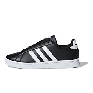 【攀登】 adidas neo 板鞋 防滑轻便 黑色 低帮 四季通用 圆头