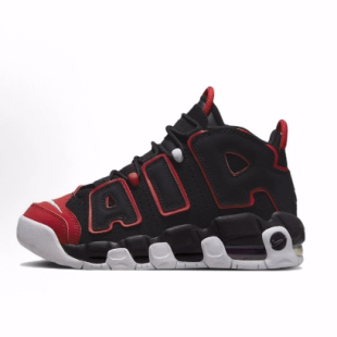 Nike Air More Uptempo 合成革 舒适百搭 防滑 高帮 儿童篮球鞋