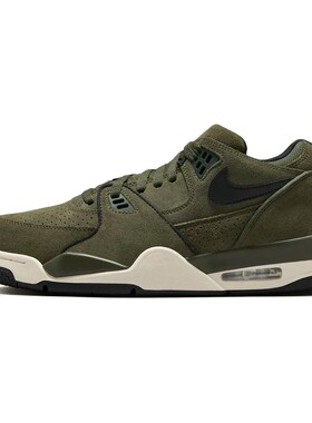 【攀登】 Nike 复古篮球鞋 防滑耐磨 绿色 圆头 系带 低帮 男