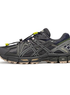 ASICS 跑步鞋 四季通用 灰色 厚底 男女通用 抽绳 低帮