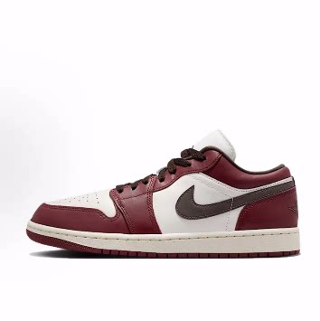 Jordan Air Jordan 1 SE 舒适百搭休闲低帮 复古篮球鞋 男款 红色