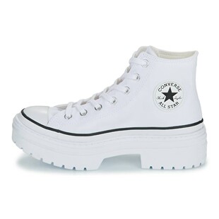 【攀登】 Converse 帆布鞋 白色 厚底 春夏秋 高帮 防滑耐磨 女