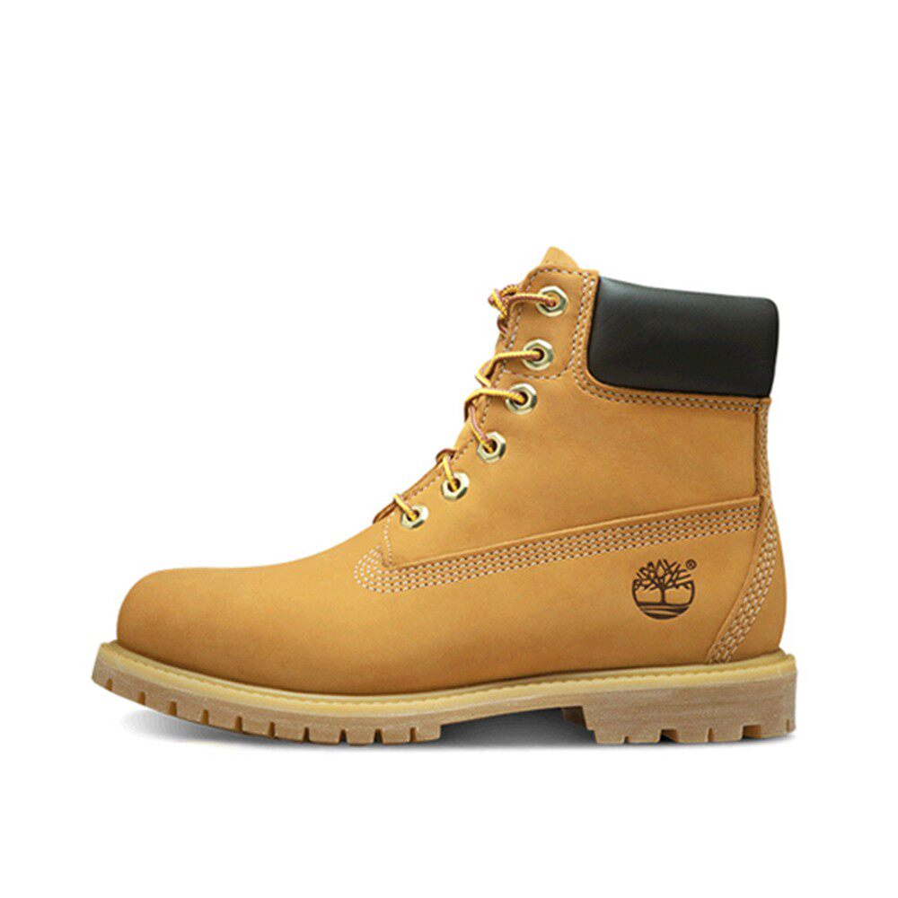 Timberland 户外靴 系带 圆头 机车 防滑 头层牛皮 女 秋冬 平跟