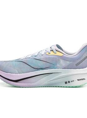 【攀登】 李宁 跑步鞋 女 青色 紫色 低帮 四季通用 圆头 织物