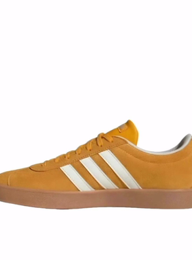 adidas VL COURT 2.0 舒适 耐磨 低帮 德训鞋 男女同款 黄色