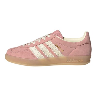 adidas originals 板鞋 系带 粉色 圆头 低帮 春秋 平跟 耐磨 女