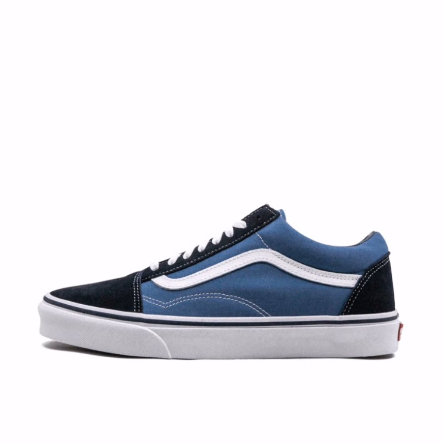 Vans Old Skool Navy 帆布 低帮 板鞋 男女同款 海军蓝