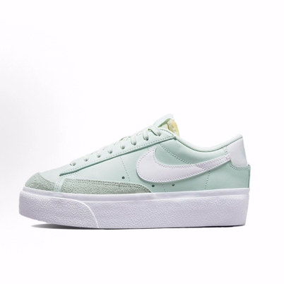 Nike Blazer Platform 翻毛皮皮革 街头风 防滑 低帮 板鞋 女款