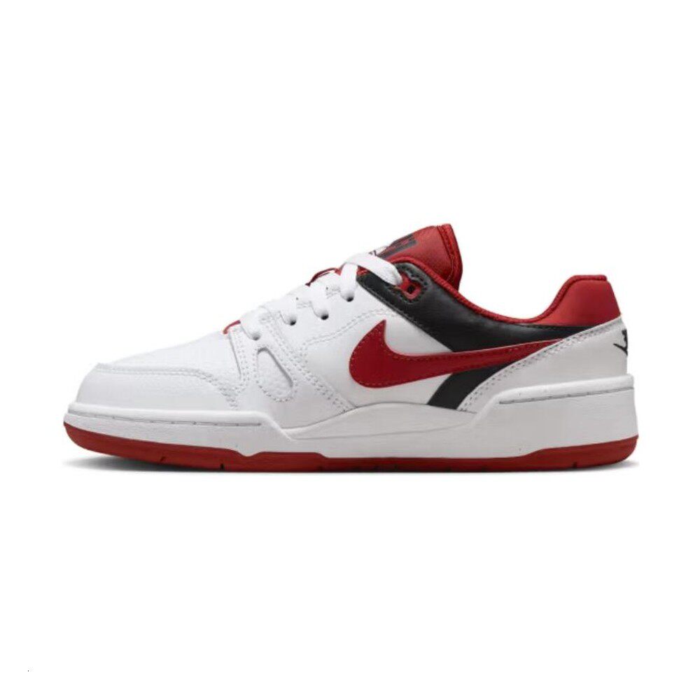 【攀登】 Nike 儿童板鞋 皮革 低帮 四季通用 白色 圆头
