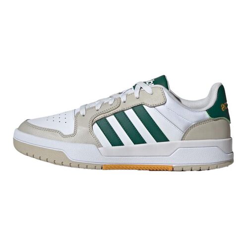 adidas ENTRAP 舒适百搭 防滑耐磨 低帮 板鞋 男女同款 灰白绿