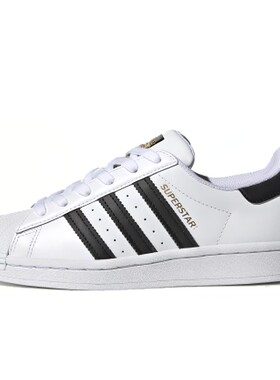 adidas originals 儿童板鞋 秋夏春冬 低帮 防滑耐磨 圆头 白色