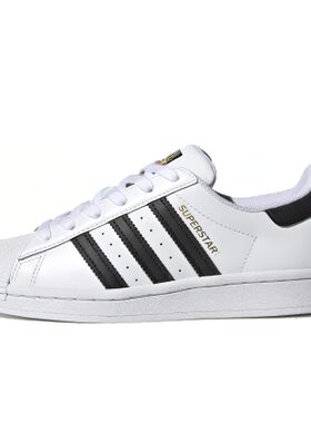 adidas originals 儿童板鞋 秋夏春冬 低帮 防滑耐磨 圆头 白色