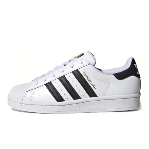 adidas originals 儿童板鞋 秋夏春冬 低帮 防滑耐磨 圆头 白色