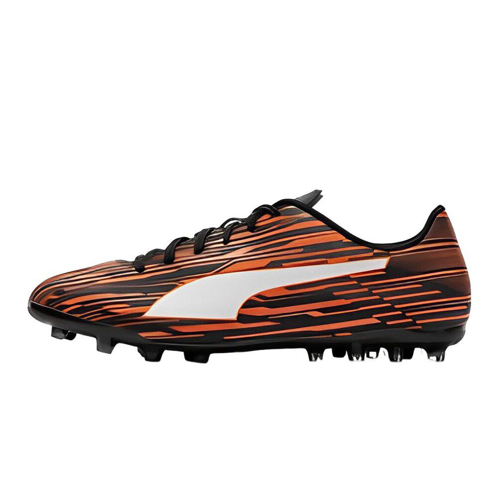 PUMA 足球鞋 厚底 人造草地 人造革 四季通用 黑色 橙色 防滑耐磨