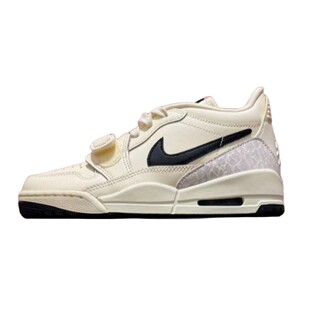 白色 低帮 圆头 复古篮球鞋 春夏冬 女 系带 耐磨 Jordan 厚底