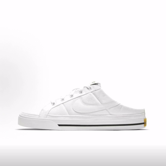 Nike Court Legacy Mule 简约舒适 低帮 板鞋 女款 白黑