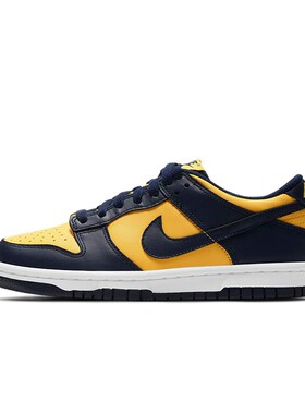 Nike 儿童板鞋 防滑 低帮 秋夏春冬 黄色 圆头