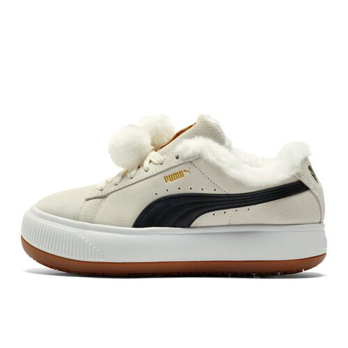 【攀登】 PUMA 板鞋 系带 米色 女 四季通用 圆头 低帮 皮革
