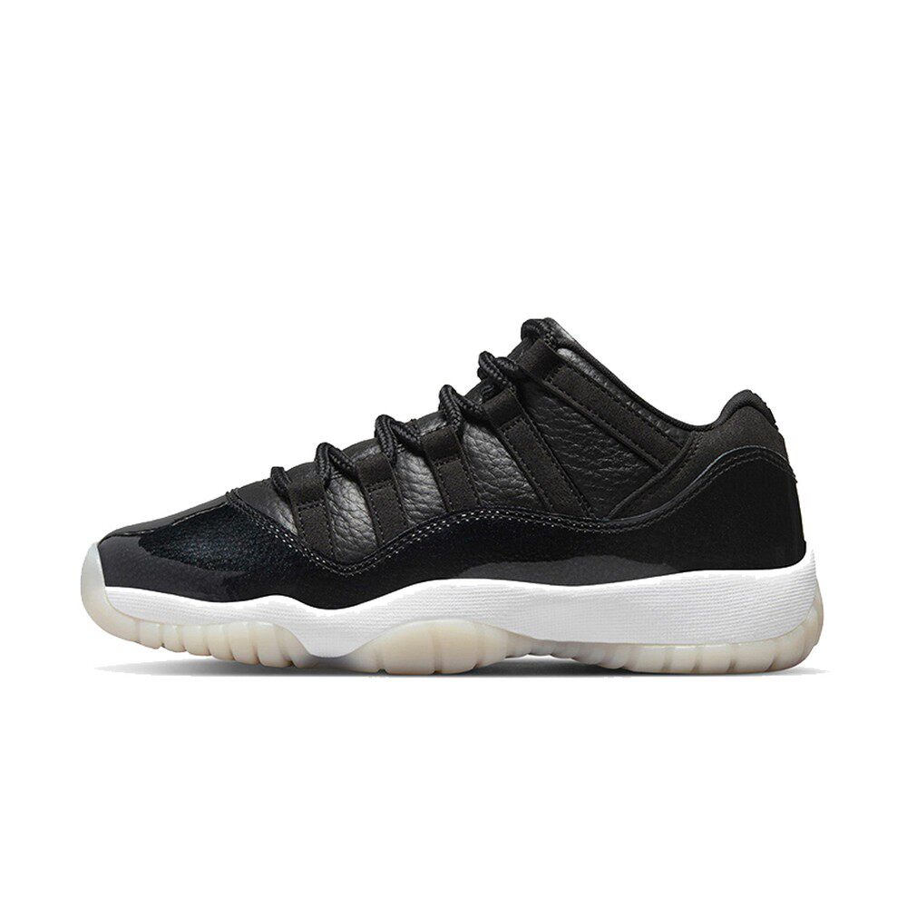 【攀登】 Jordan 儿童篮球鞋 漆皮皮革 低帮 四季通用 黑色 圆头