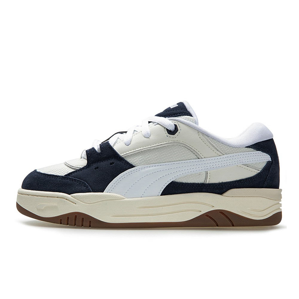 【攀登】 PUMA 板鞋 男女通用 蓝色 圆头 皮革 防滑耐磨 厚底
