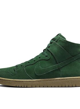 【攀登】 Nike 板鞋 平跟 绿色 翻毛皮 系带 春夏秋 高帮