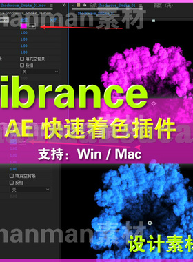 AE着色插件.快速染色.着色插件 VideoCopilot Color Vibrance