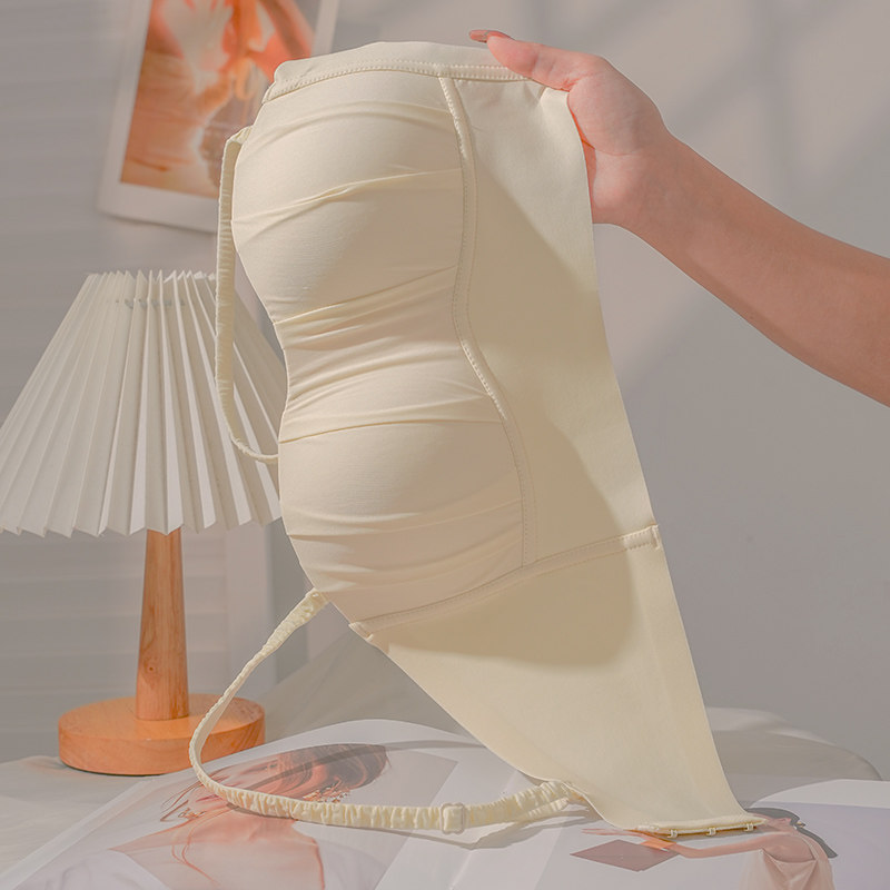 抹胸内搭内衣女无肩带夏季薄款大胸显小胸聚拢显瘦防走光白色裹胸