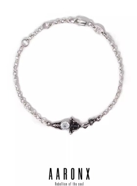 aaronx原创设计小众高级感宝剑男女叠戴轻奢精致百搭925银手链