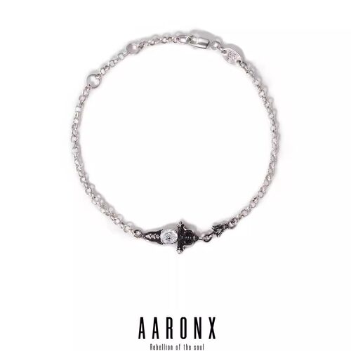 aaronx原创设计小众高级感宝剑男女叠戴轻奢精致百搭925银手链
