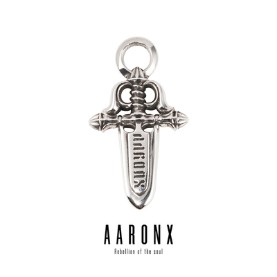 原创中世纪风宝剑造型925银吊坠