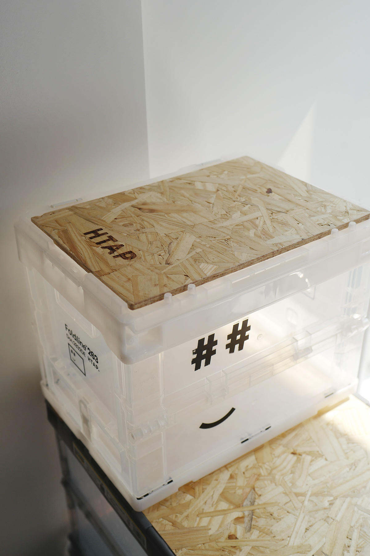 HTAP折叠箱木盖板欧松木户外