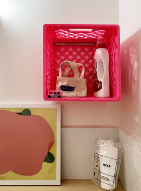 HTAP美式饮料正方形收纳箱 自行车篮牛奶箱搬运工业风骑行户外