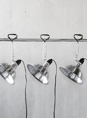 HTAP美式夹灯 工业风铝制灯罩配夹具适配货架 家居工作室咖啡厅