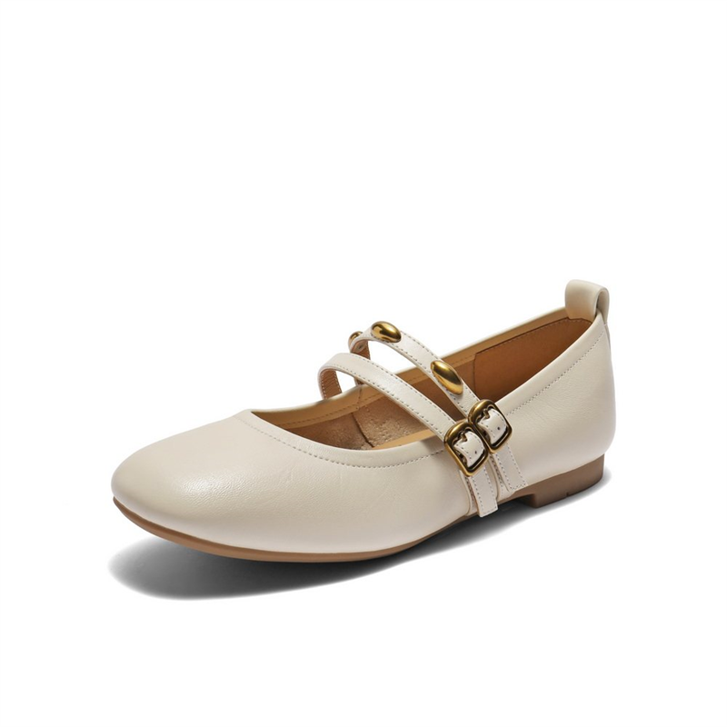 同款小金豆羊皮芭蕾玛丽珍鞋女2025秋季新款蛋卷平底单鞋E1V1DCQ5,女鞋,玛丽珍鞋,淘宝优惠券,粉丝福利购,淘宝优惠卷