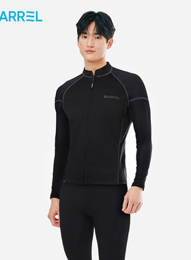 韩国BARREL潜水服男1mm冲浪湿衣长袖氯丁橡胶浮潜水母服防寒泳衣