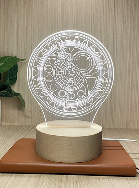 魔卡少女樱时间魔法召唤阵触摸七彩小夜灯卧室床ins公主房间