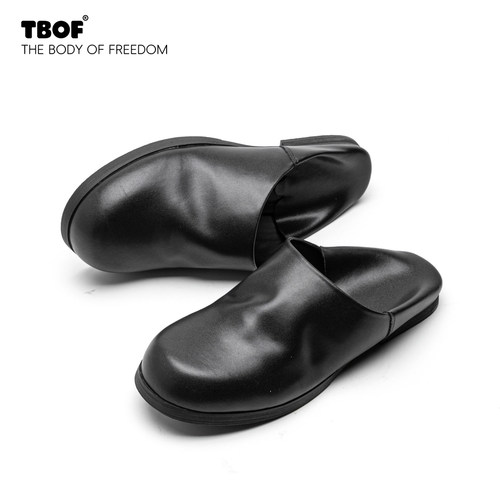 TBOF极简老钱褶皱勃肯鞋通勤百搭