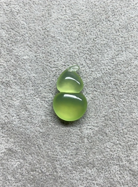 新天然岫玉葫芦吊坠高冰绿冰玉葫芦玉坠保真天然无染色冰透玉葫芦
