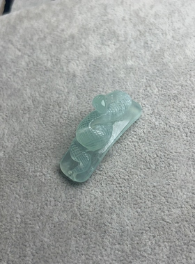 新天青冻蛇吊坠天然玉石辽阳玫瑰花手牌岫玉荷花手牌手工雕刻手链